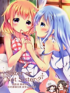 [脸肿汉化组] (COMIC1☆10) [あとりえひなた (ひなた悠)] Sister or Not Sister?? (ご注文はうさぎですか?)