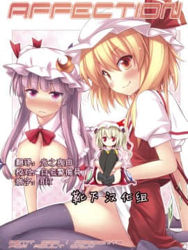 [靴下汉化组] (例大祭8EX) [ぷちえご! (ぬるけん)] Affection (東方Project)