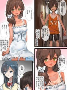 [達磨さん転んだ、チンジャオ娘。]日に焼けるまで～田舎の従姉弟と姉と弟～(澄木个人汉化)_004