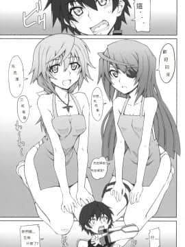 [soulrr个人汉化] (COMIC1☆5) [i.r.o.Zi (睦月ぎんじ、葵信次)] LOVE & 3 PEACE (Infinite Stratos)_006