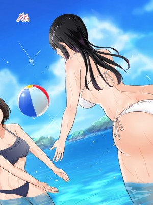 (同人CG集) [にぼ煮干 (にぼ)] 関西訛りの彼女の友達と2人きりの内緒な温泉旅行2 海水浴編_039__039