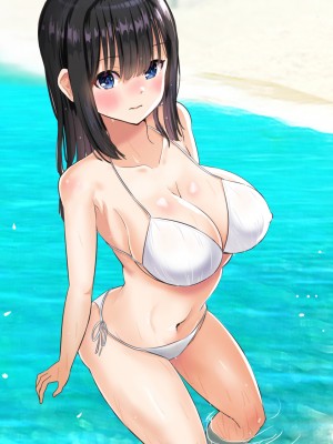 (同人CG集) [にぼ煮干 (にぼ)] 関西訛りの彼女の友達と2人きりの内緒な温泉旅行2 海水浴編_041__041