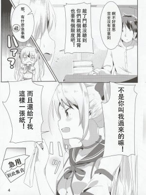 [馬潤人漢化] (C96) [どらいくらいす (すわかな)] ゼッタイ的NGワード (戦艦少女R)_05